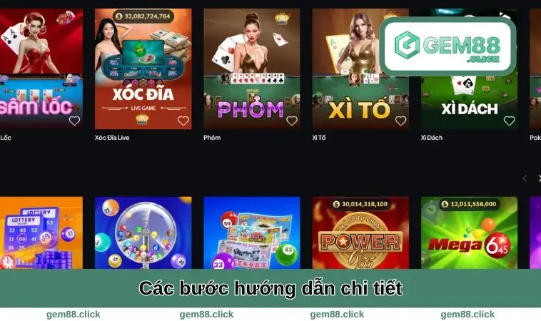 Các bước hướng dẫn chi tiết